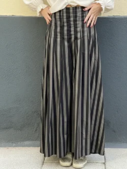 Falda Larga Rayas Negras - Imagen 2