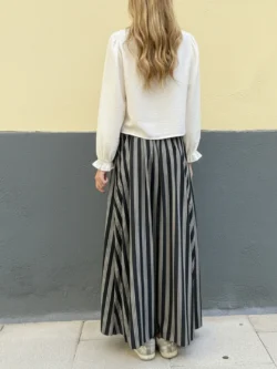 Falda Larga Rayas Negras - Imagen 3
