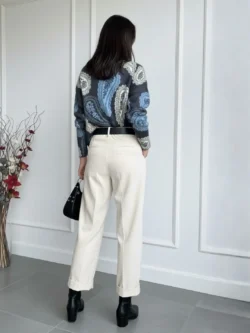 Jersey Paisley Azul y Gris - Imagen 4