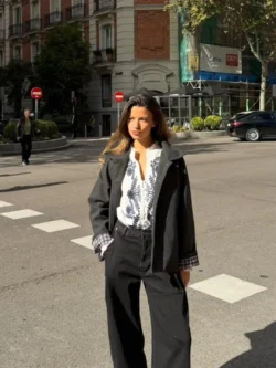 Chaqueta Gris Clásica Botones Carey - Imagen 6