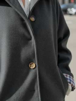 Chaqueta Gris Clásica Botones Carey - Imagen 8