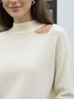 Suéter Crudo Cut Out Cuello Perkins - Imagen 2