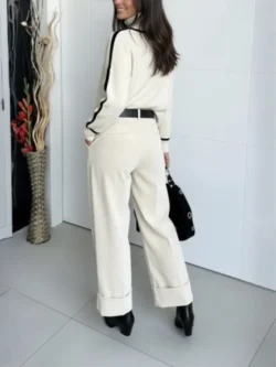 Suéter Crudo Líneas en Negro - Imagen 5