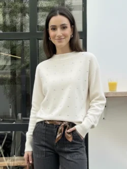 Suéter Crudo con Brillos