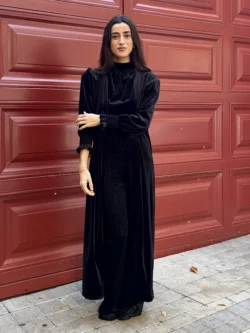 Top Halter Negro Velvet - Imagen 4