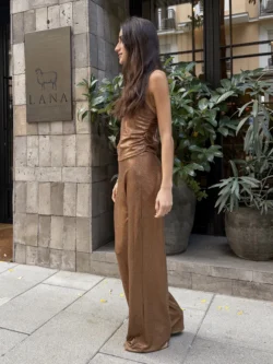 Pantalón Brillante Camel