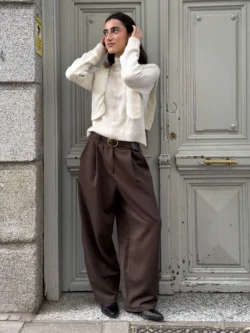 Suéter Doble Solapa color Marfil - Imagen 5