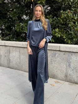 Pantalón Velvet Azul Grisáceo - Imagen 3