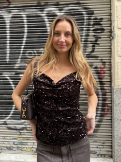 Pantalón Gris Topo de Pierna Recta - Imagen 5