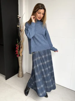 Falda de Cuadros Azul - Imagen 2