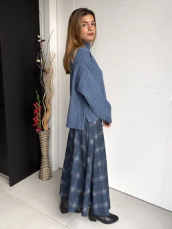 Falda de Cuadros Azul - Imagen 4