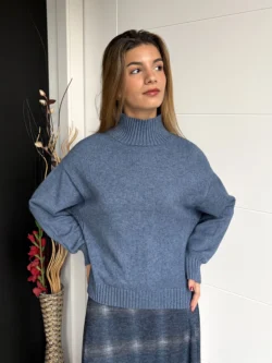 Jersey Cuello Perkins Azul - Imagen 2