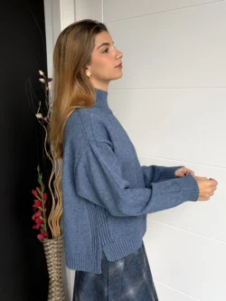 Jersey Cuello Perkins Azul - Imagen 4