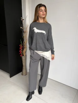 Jersey Punto Gris Dog Lover - Imagen 3