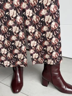 Vestido Largo Canela & Burdeos - Imagen 9