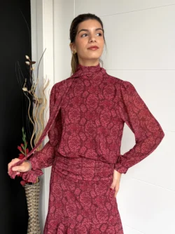 Blusa Gasa Granate Lazos