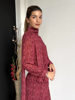 Blusa Gasa Granate Lazos - Imagen 2