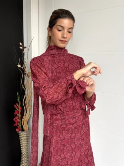 Blusa Gasa Granate Lazos - Imagen 7