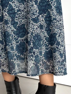 Vestido Midi Gasa Petróleo - Imagen 12