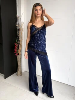 Pantalón Terciopelo Azul Marino - Imagen 3