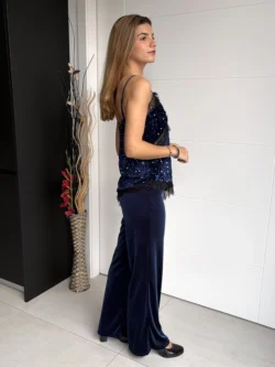 Pantalón Terciopelo Azul Marino - Imagen 5