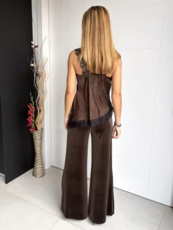 Pantalón Terciopelo Marrón Chocolate - Imagen 5