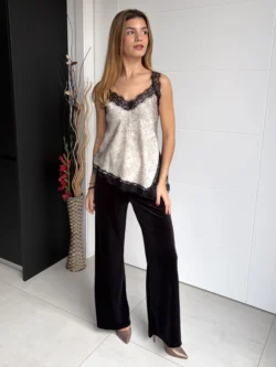 Top Raso Encaje Crudo - Imagen 4