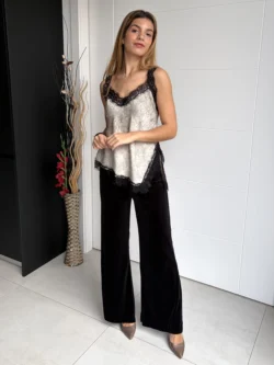 Pantalón Terciopelo Negro - Imagen 2