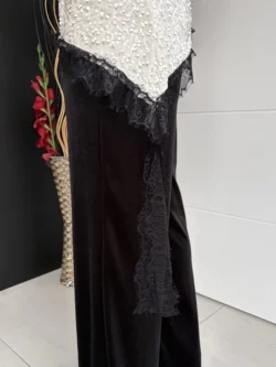 Top Lentejuelas Encaje Crema - Imagen 9