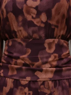 Vestido Largo Volantes en Tonos Tierra - Imagen 6