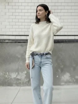 Pantalón Vaquero Recto Azul Claro - Imagen 3