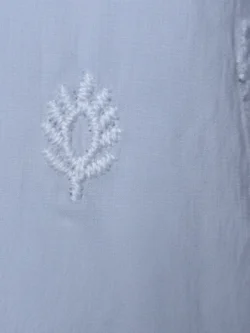 Blusa Azul Celeste Cuello Mao - Imagen 3