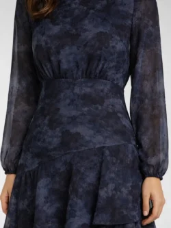 Vestido Largo Volantes en Tonos Marinos - Imagen 3