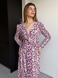 Vestido Largo Estampado Buganvilla - Imagen 5