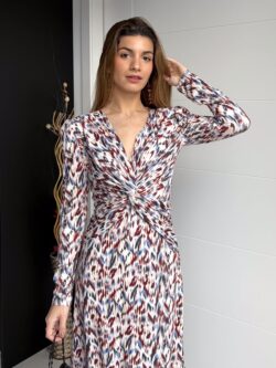 Vestido Largo Estampado Aurora - Imagen 3