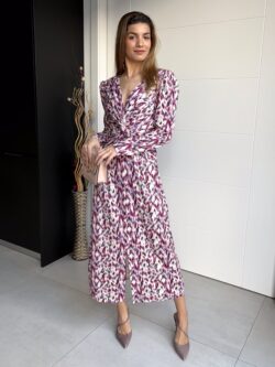 Vestido Largo Estampado Buganvilla - Imagen 2