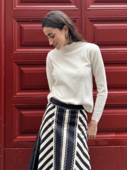 Falda Midi Estampado Tonos Neutros