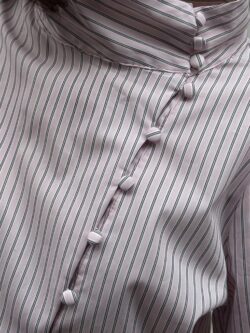 Blusa Rayas Rosa Empolvado - Imagen 5