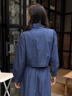 Blusa Denim Azul con Lazo - Imagen 4