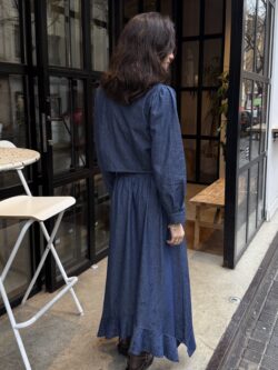 Falda Larga Denim Azul - Imagen 3