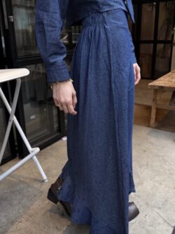 Falda Larga Denim Azul - Imagen 2