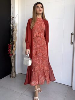 Kimono Largo Gasa Teja Oscuro - Imagen 11