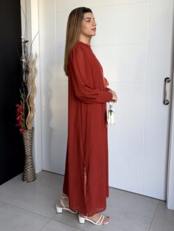 Kimono Largo Gasa Teja Oscuro - Imagen 4