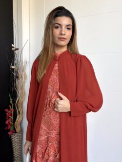 Kimono Largo Gasa Teja Oscuro - Imagen 3