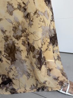 Vestido Largo Palabra de Honor Floral Vainilla - Imagen 8