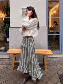 Camisa Fluida en Color Crudo - Imagen 7