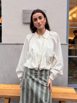 Camisa Fluida en Color Crudo - Imagen 3