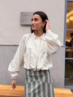 Camisa Fluida en Color Crudo - Imagen 5