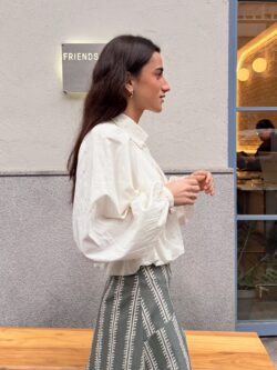 Camisa Fluida en Color Crudo - Imagen 4