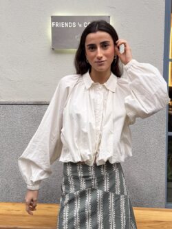 Camisa Fluida en Color Crudo